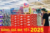 Bảng giá thùng bia 24 lon các thương hiệu kèm theo chương trình khuyến mãi trúng thưởng Tết 2025