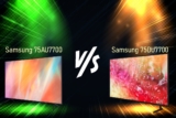So sánh smart tivi Samsung 4K 75 inch 75DU7700 và 75AU7700: Model nào nên mua?