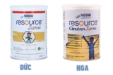 So sánh sữa Resource Junior Đức và sữa Resource Junior Nga