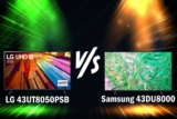 So sánh tivi 4K LG 43UT8050PSB và Samsung 43DU8000 – Tivi 43 inch nào tốt hơn?